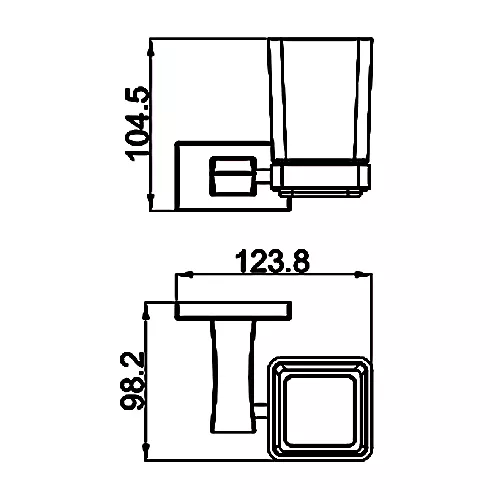 Стакан для ванной Gappo G0706-6 настенный, изображение 2