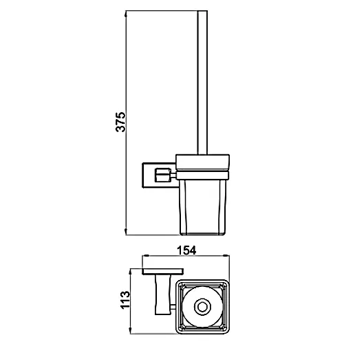 Настенный ершик для унитаза Gappo G0710-6, изображение 2