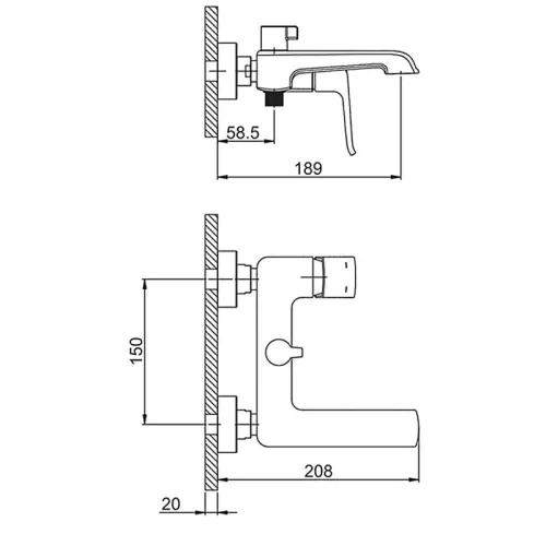 Смеситель для ванны Gappo G50 G3250-8, изображение 13