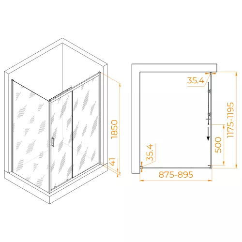 Душевой уголок  RGW PA-145  90*120, изображение 8