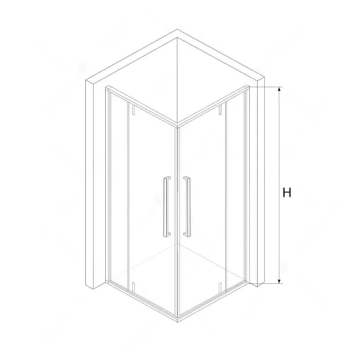 Душевой уголок RGW SV-33B прозрачное/черный 80*80, изображение 8