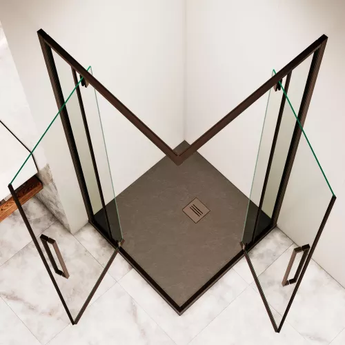 Душевой уголок RGW SV-33B прозрачное/черный 80*80, изображение 4