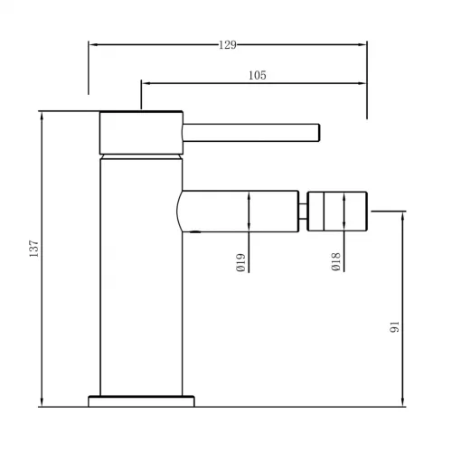 Смеситель ABBER Wasser Kreis 316 AF8124BG для биде, золото брашированное, Выбрать цвет: Золото, изображение 3