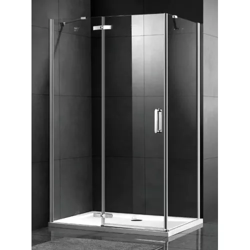 Душевой уголок Gemy Fall Tea прозрачное стекло 100*80, изображение 2