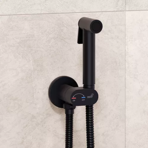 Гигиенический душ со смесителем RGW SP-213B, Выбрать цвет: Черный, изображение 2