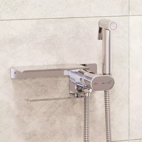 Гигиенический душ со смесителем RGW SP-221, Выбрать цвет: Хром, изображение 2