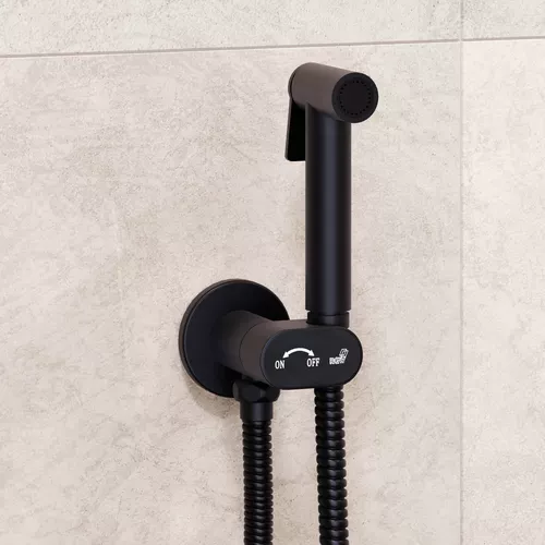 Гигиенический душ со смесителем RGW SP-210B, Выбрать цвет: Черный, изображение 2