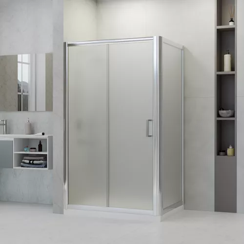 Душевой уголок RGW PA-045 матовое/хром, Цвет стекла: матовое, Цвет профиля: Хром, Выбрать размер: 100х80, изображение 2