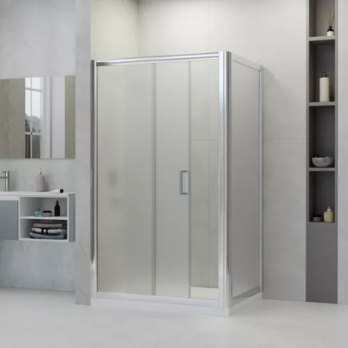 Душевой уголок RGW PA-045 матовое/хром, Цвет стекла: матовое, Цвет профиля: Хром, Выбрать размер: 100х80, изображение 3
