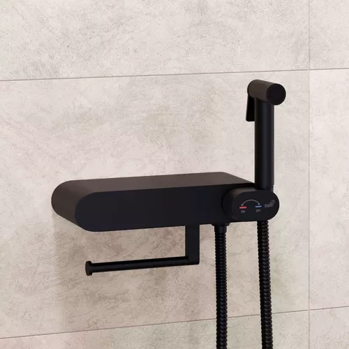 Гигиенический душ со смесителем RGW SP-222B, Выбрать цвет: Черный, изображение 2