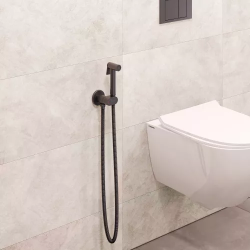 Гигиенический душ со смесителем RGW SP-213Gr, Выбрать цвет: Оружейная сталь, изображение 3