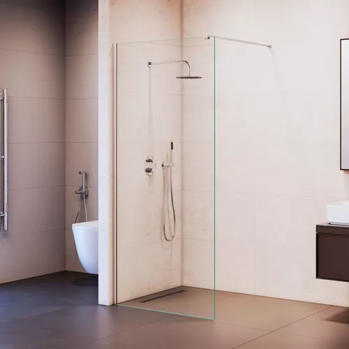 Душевая перегородка RGW WA-210 прозрачное стекло, Цвет стекла: прозрачное, Цвет профиля: Хром, Выбрать размер: 70, изображение 3