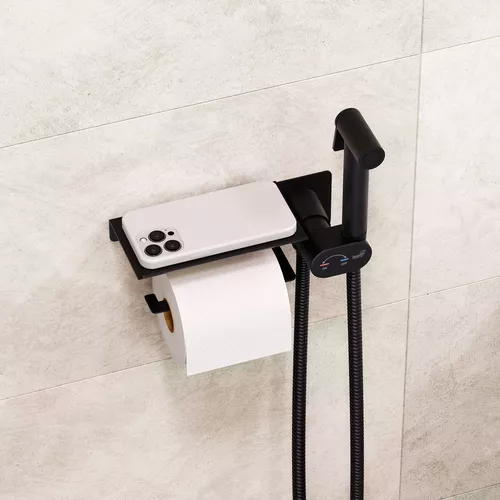 Гигиенический душ со смесителем RGW SP-221B, Выбрать цвет: Черный, изображение 3