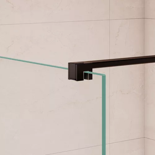 Душевая перегородка RGW WA-210B прозрачное стекло, Цвет стекла: прозрачное, Цвет профиля: Черный, Выбрать размер: 70, изображение 5