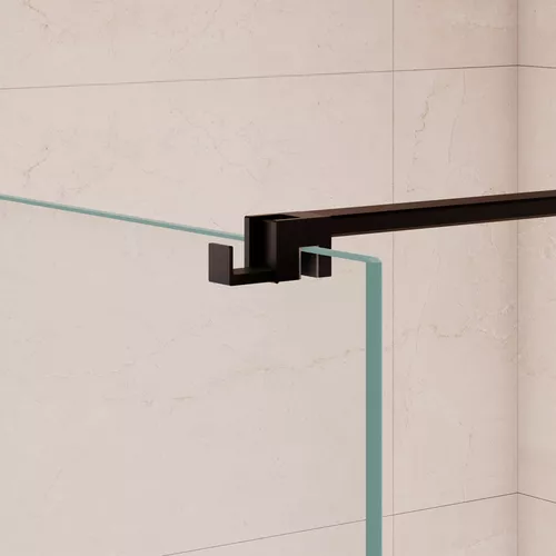 Душевая перегородка RGW WA-210B прозрачное стекло, Цвет стекла: прозрачное, Цвет профиля: Черный, Выбрать размер: 70, изображение 6