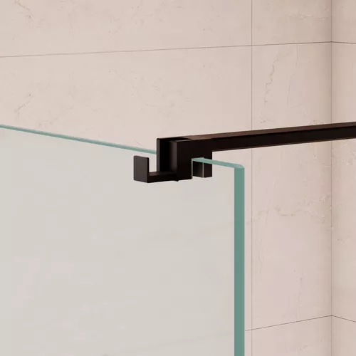 Душевая перегородка RGW WA-210B матовое стекло, Цвет стекла: матовое, Цвет профиля: Черный, Выбрать размер: 70, изображение 6