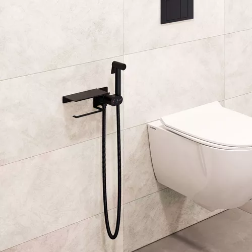 Гигиенический душ со смесителем RGW SP-221B, Выбрать цвет: Черный, изображение 4