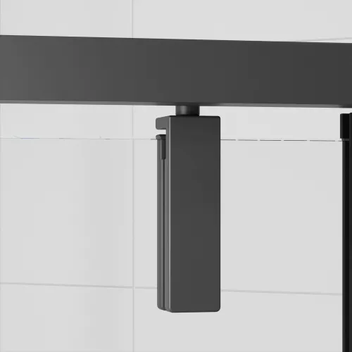 Душевой уголок RGW HO-088B матовое/черный, Цвет стекла: матовое, Цвет профиля: Черный, Выбрать размер: 90х90, изображение 3