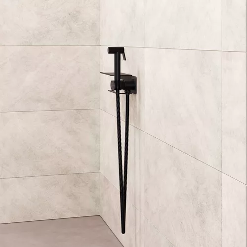 Гигиенический душ со смесителем RGW SP-221B, Выбрать цвет: Черный, изображение 5