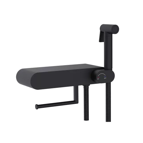 Гигиенический душ со смесителем RGW SP-222B, Выбрать цвет: Черный, изображение 6