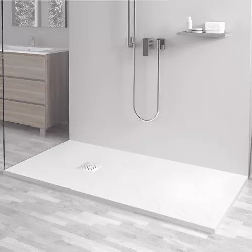 Душевой поддон прямоугольный STONE TRAY-W, Выбрать цвет: Белый, Выбрать размер: 800x1000, изображение 2