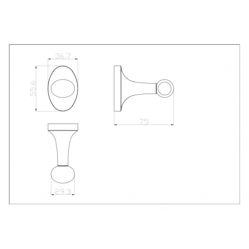 Крючок Ceramalux BELL  53501, изображение 2