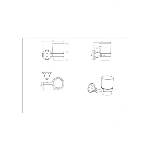 Стакан керамика Ceramalux BIATICHI 73002-1, изображение 2