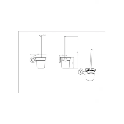 Ёршик подвесной Ceramalux CAPS 51313, изображение 2