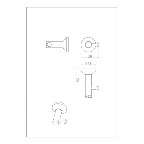 Крючок Ceramalux FLEUR 78301, изображение 2