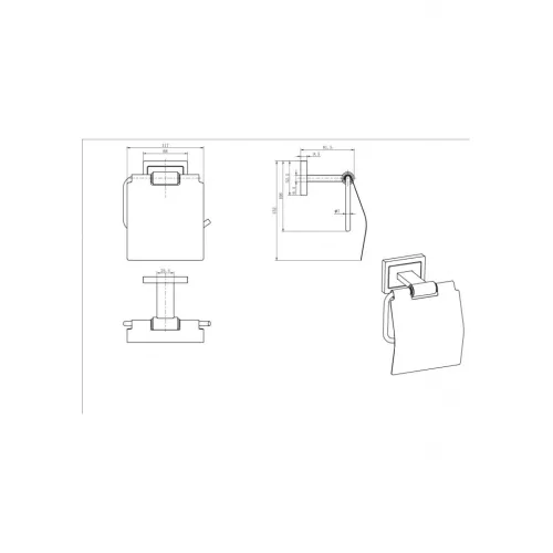 Бумагодержатель Ceramalux GAMMA 12307, изображение 2
