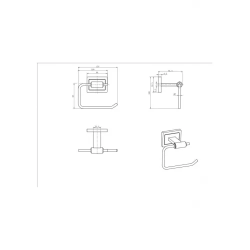 Бумагодержатель Ceramalux GAMMA  12307A, изображение 2