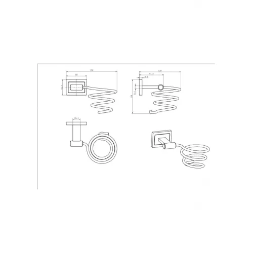 Держатель для фена Ceramalux GAMMA 12316, изображение 2