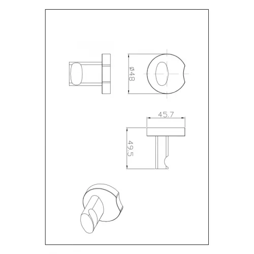 Крючок Ceramalux LOFT 53901, изображение 2