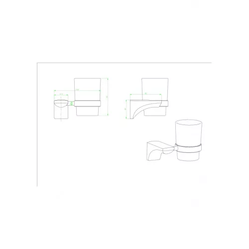 Стакан стекло Ceramalux MONELLI  70002, изображение 2