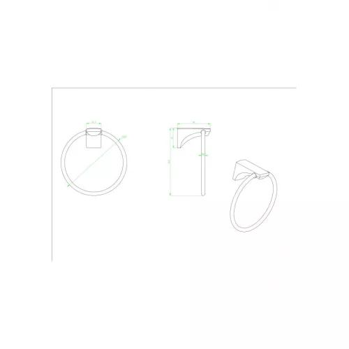 Полотенцедержатель Ceramalux MONELLI  70006, изображение 2