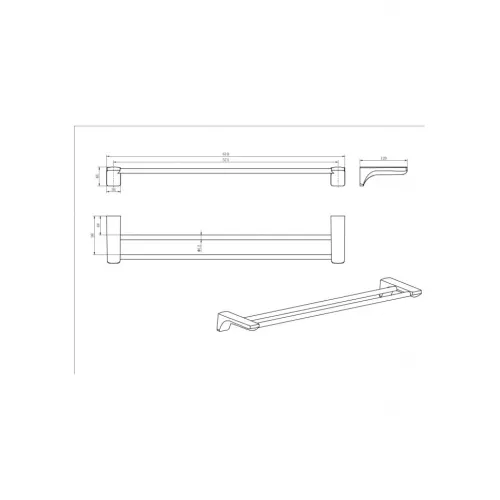 Полотенцедержатель Ceramalux MONELLI  70009A, изображение 2