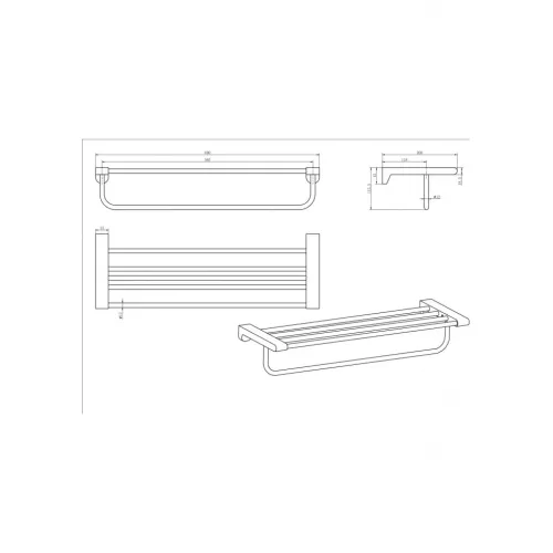 Полотенцедержатель Ceramalux NEO 51010, изображение 2