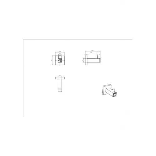 Крючок Ceramalux VENEZIA 88601-1, изображение 2