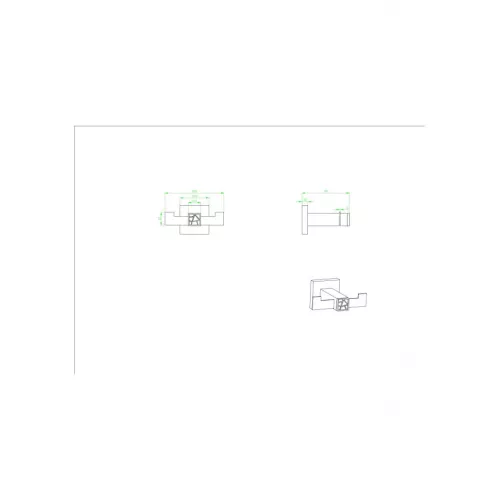 Крючок двойной Ceramalux VENEZIA 88601A-1, изображение 2