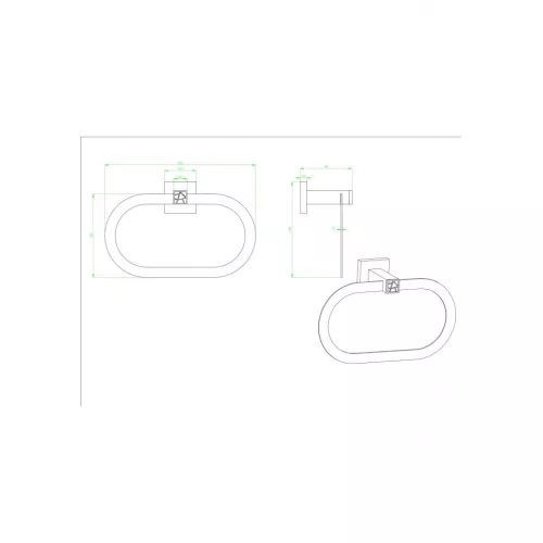 Полотенцедержатель Ceramalux VENEZIA 88606-1, изображение 2