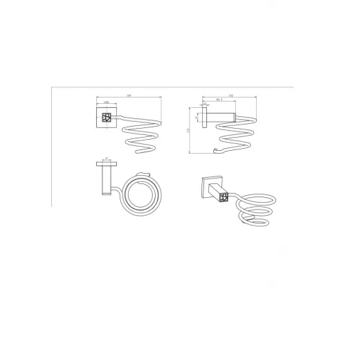 Держатель для фена Ceramalux VENEZIA 88616-1, изображение 2