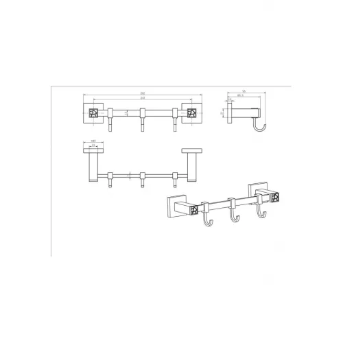 Крючок Ceramalux VENEZIA  88618-1, изображение 2
