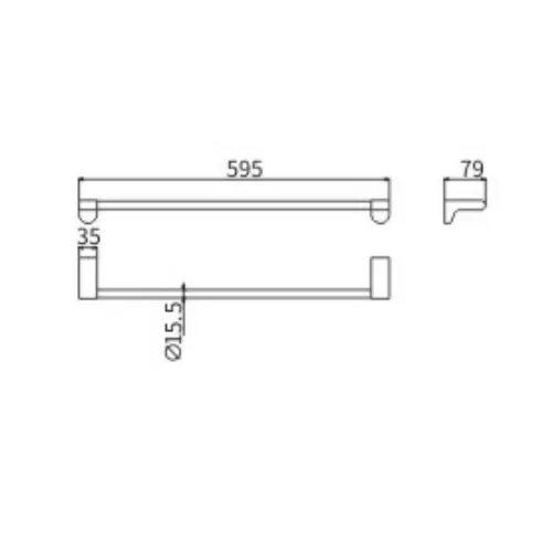 Полотенцедержатель Ceramalux NEO 51008, изображение 2