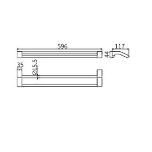 Полотенцедержатель Ceramalux NEO 51009, изображение 2