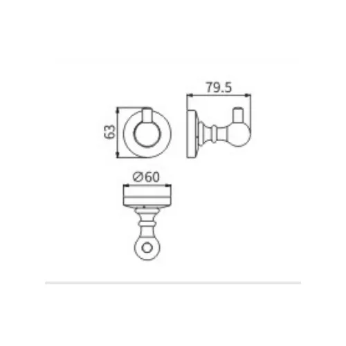 Крючок Ceramalux CAPS 51301, изображение 2