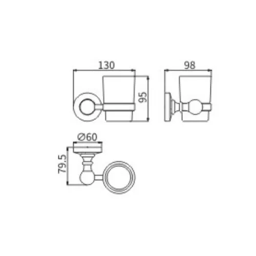 Стакан стекло Ceramalux CAPS 51302, изображение 2