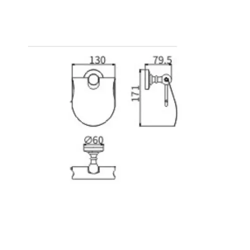 Бумагодержатель Ceramalux CAPS 51307, изображение 2