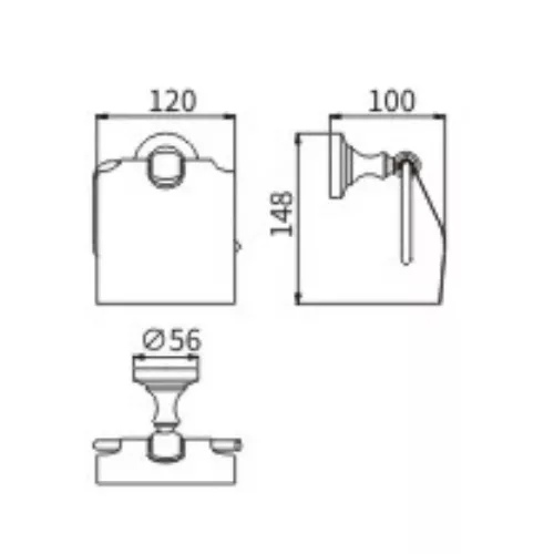 Бумагодержатель Ceramalux BIANCO 52007, изображение 2