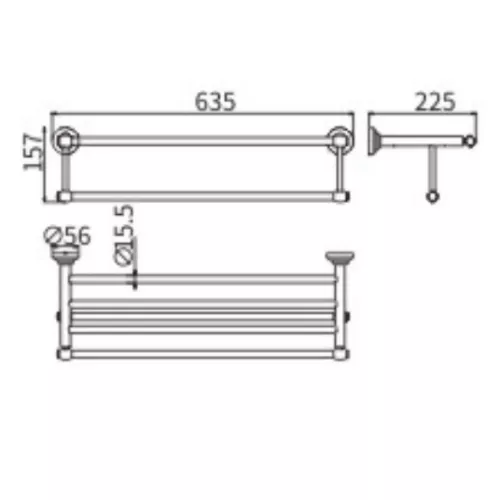 Полотенцедержатель Ceramalux BIANCO 52010, изображение 2