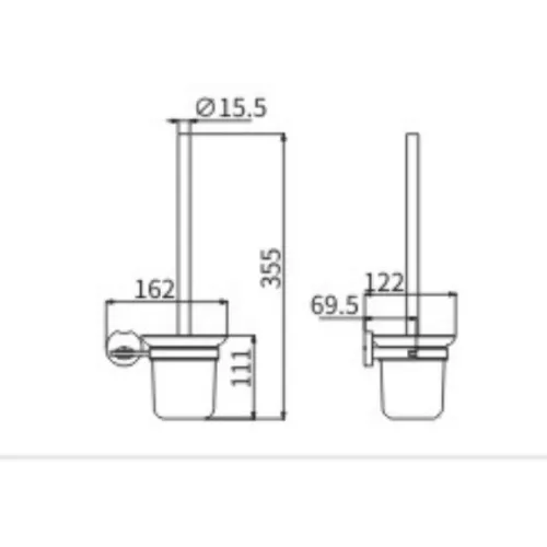 Ёршик подвесной Ceramalux LOFT 53913, изображение 2
